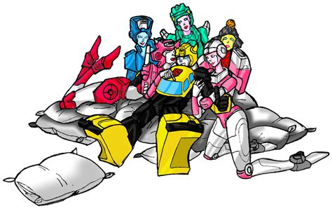 Rule 34 1boy 5girls Arcee Arcee G1 Autobot Blue Eyes Bumblebee Transformers Cheating