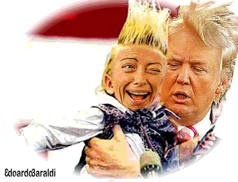 Giorgia Meloni E Donald Trump Meme By Edoardo Baraldi