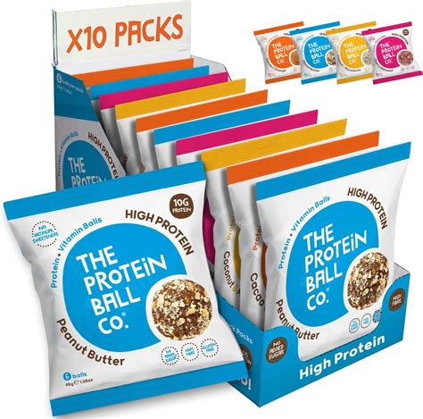 Protein Balls High Protein Mixed Variety Pack By The Protein Ball Co Natural Plant Based