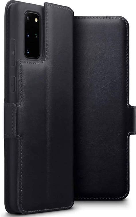 Samsung Galaxy S20 Bookcase Hoesje Caseboutique Effen Zwart Leer