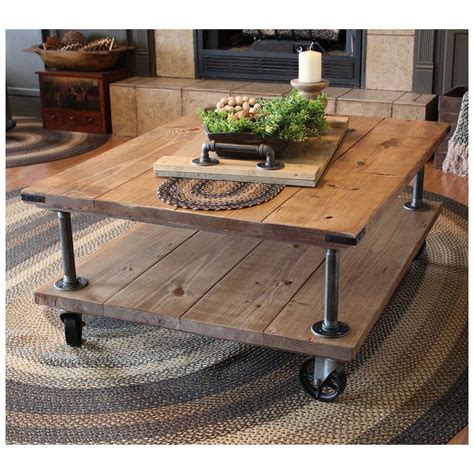 Coffee Table Farmhouse Industrial Coffee Table Industrial Iron And