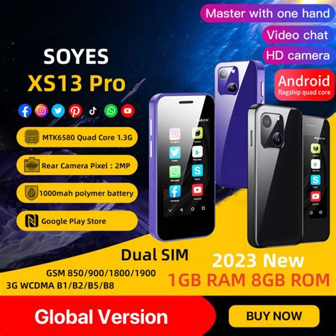 New Soyes Xs Pro Mini Inches Quad Core G Smartphone Gb Ram