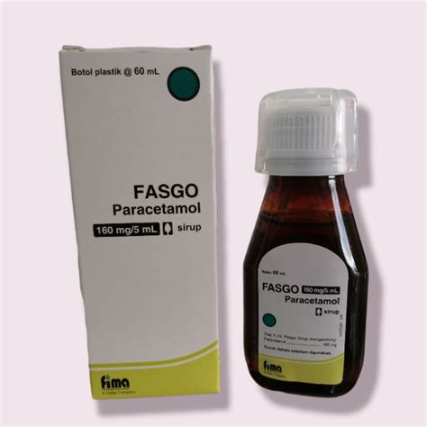 Jual Fasgo 160 Mg 5 Ml Sirup 60 Ml Paracetamol Syrup Shopee Indonesia