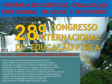 PPT CONGRESSO INTERNACIONAL DE EDUCAÇÃO FÍSICA PowerPoint