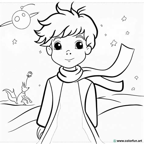 Coloriage Illustr Du Petit Prince T L Charger Ou Imprimer Gratuitement