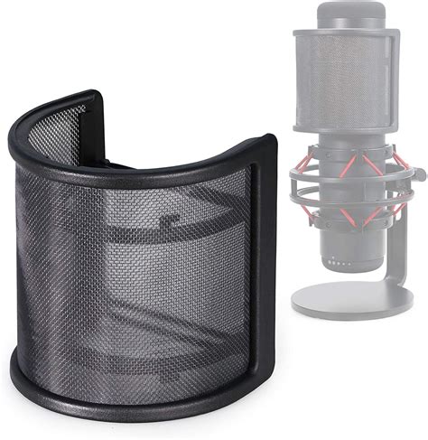 Quadcast Mic Pop Filter Windscreen Mask Shield Compatible With Hyperx