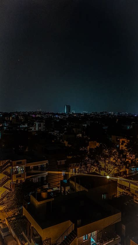 Bengaluru Night City View