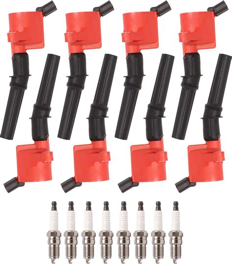 Amazon Ena Set Of Red Ignition Coil Pack And Platinum Spark Plug