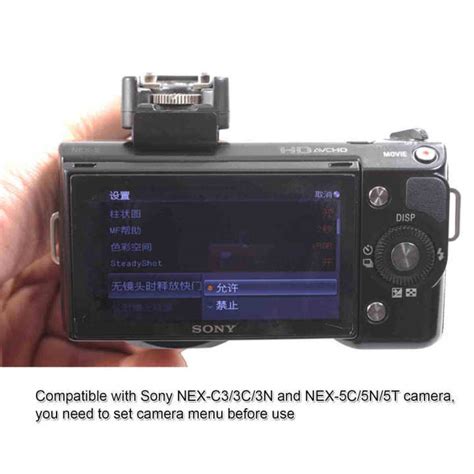 Universal Hot Shoe Mount Adapter For Nikon Flash Sony Nex C Camera