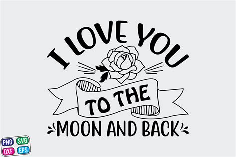 I Love You To The Moon And Back Graphic By Craftlab610 · Creative Fabrica