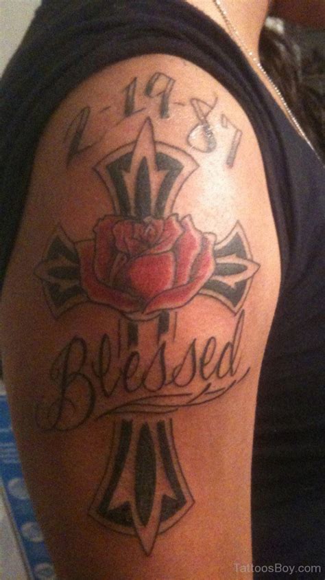 Rose And Cross Tattoo | Tattoo Designs, Tattoo Pictures