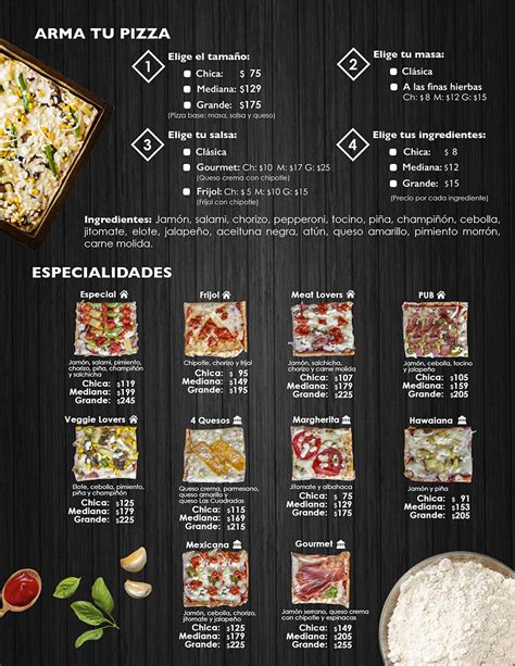 Menú Las Torres Pizzas Las Cuadradas Las auténticas pizzas cuadradas