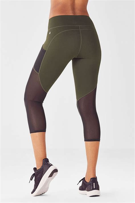 Powerhold Mesh Capri Leggings Fabletics