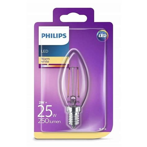 Philips Led Classic 25W B35 E14 Non Dim 2700K Ampul Evidea