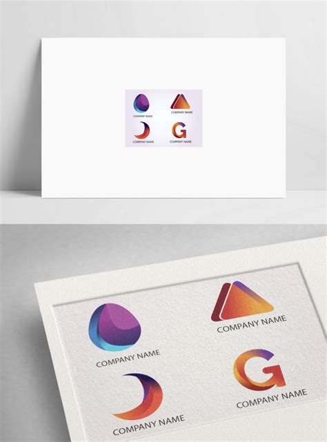 Abstract shape logo collection template image_picture free download ...