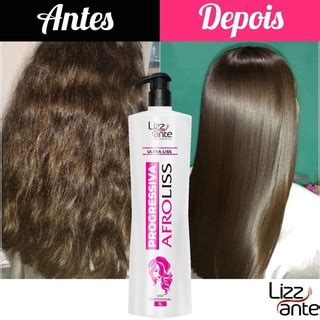 Escova Progressiva Afroliss 1 Litro Alisa Afro Liso Perfeito Para