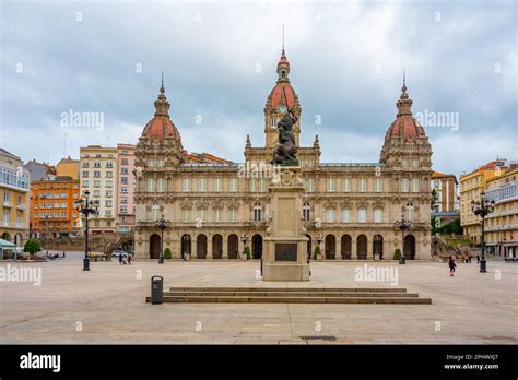 City Council At The Praza De Maria Pita Square In A Coruna Spain Stock