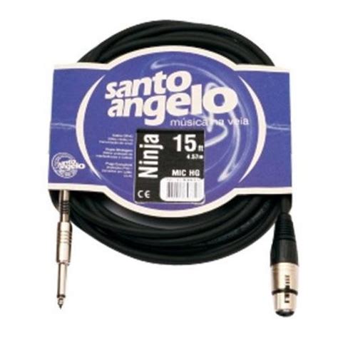 Cabo P Microfone Santo Angelo Ninja Hg P Xlr Ft Metros