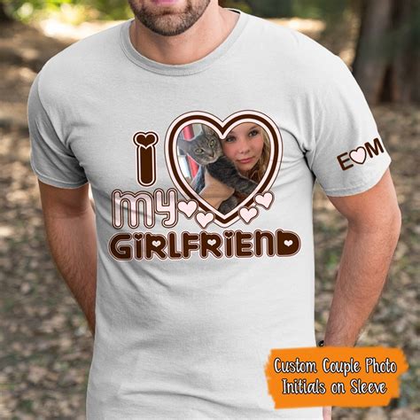 I Love My Girlfriend Shirt I Love My Girlfriend Shirt Custom I Heart My Girlfriend Shirt