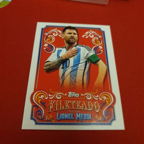 Jual Kartu Bola Argentina Lionel Messi Fileteado Red Topps Fileteado