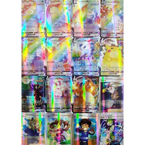 Lote 30 Cartas Pokémon Gx v Vmax Cards Fortes E Brilhantes no Shoptime