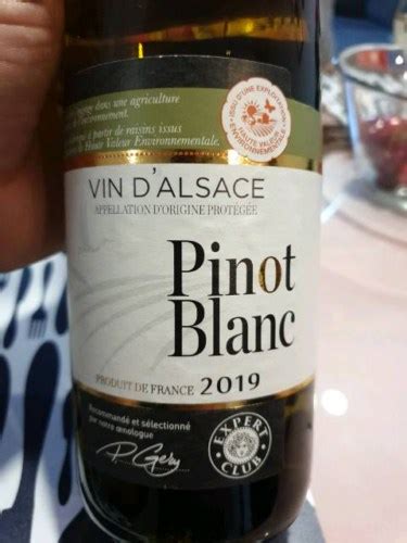 2019 Expert Club Alsace Pinot Gris Vivino US