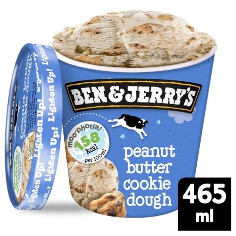 Ben And Jerrys Moophoria Peanut Butter Cookie Dough Ice Cream 465ml