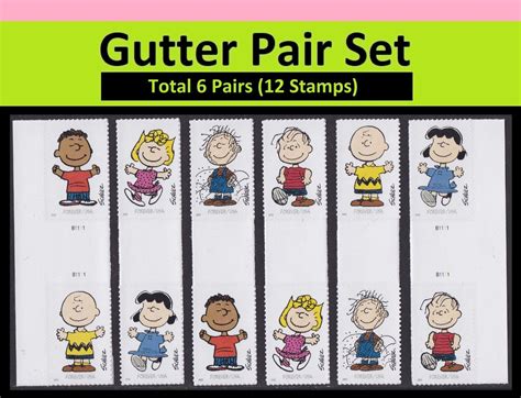 Us 5726a 5726 Charles M Schulz Forever Horz Gutter Pair Set 12 Stamps