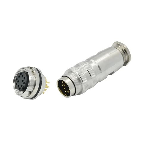 M16 Series Ip67 2 3 4 5 6 7 8 12 14 19 24 Pin M16 Circular Waterproof Connector Field Assembly