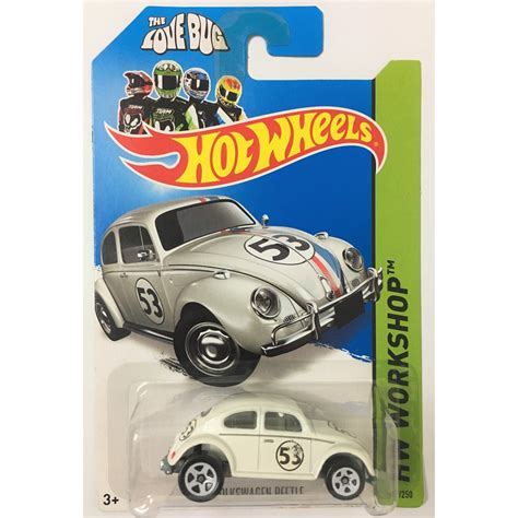 Hot Wheels Volkswagen Beetle The Love Bug Herbie Mosc Factory Smudged Factory Hole On