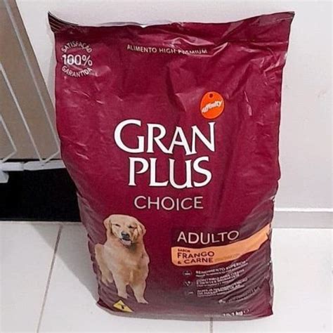 Ração GranPlus Choice Frango e Carne Cães Adultos 10 1 kg Bizu das