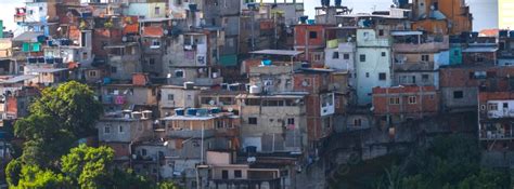 Favelas In The City Of Rio De Janeiro A Place Where Poor People Live