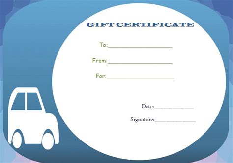 Auto Detailing T Certificate Personalized And Professional