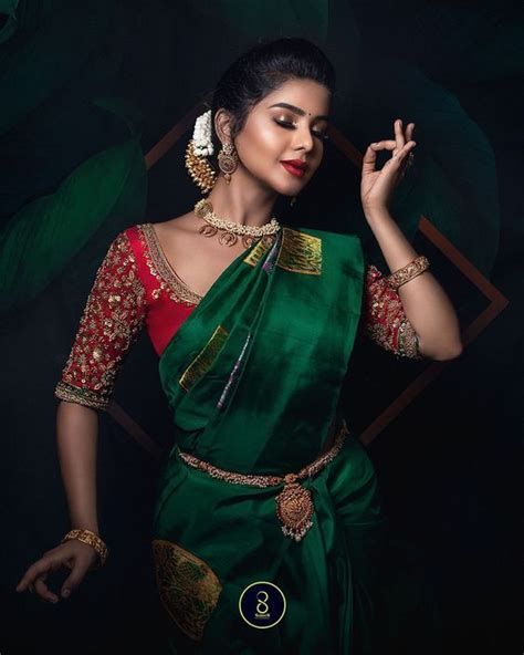 Blouse Designs For Green Silk Saree Candy Crow