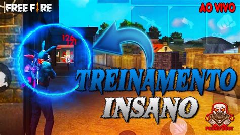 FREE FIRE AO VIVO EMULADOR TREINO INSANO JOGANDO