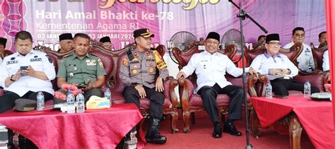 Wakil Bupati Bagus Santoso Pimpin Apel Peringatan Hab Ke Kementerian