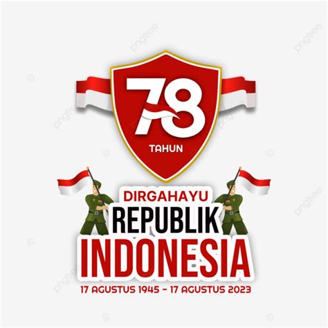 Hut Ri 78 Official Logo On Indonesia Independence Day 2023 With Heroes Dirgahayu Ke Vector Hut