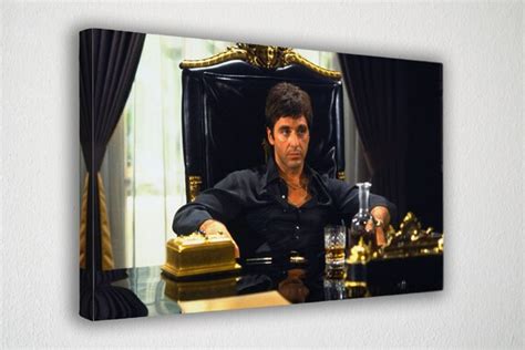 Scarface Tony Montana Poster Canvas Wall Art Wall Decor Etsy