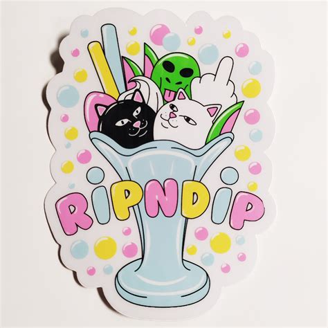 Rip N Dip Ripndip Skateboard Sticker In 2023 Skateboard Stickers Skate Stickers Stickers