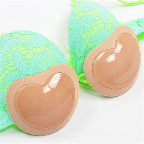 2021 One Pair Artificial Silicone Rubber Breast Pad Fake Boobs Breast Enhancer Push Up Boob