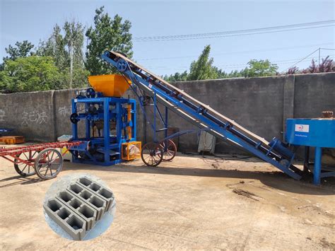 Qt4 24b Fly Ash Automatic Concrete Interlocking Hollow Brick Making