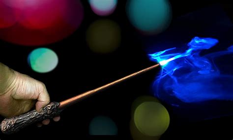 A Harry Potter Wand Shoots Fire And Emits Colored Smoke Evil Bunny