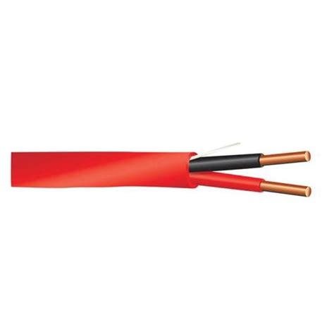 Solid Bare Copper Unshielded FPLR Riser Rated Fire Alarm Cable 16 2