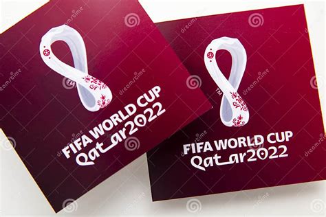 London Uk September 2022 Official Logo For The World Cup 2022 Being