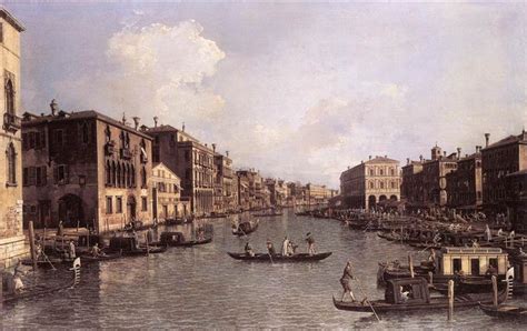 Venice The Grand Canal Looking North East From Palazzo Balbi To The