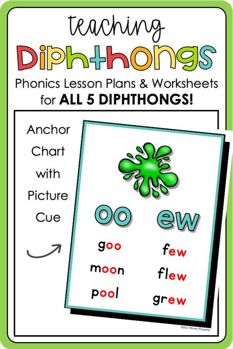 Diphthongs Activities And Worksheets Oo Ew Oo Oy Oi Ow Ou Aw Au In 2022