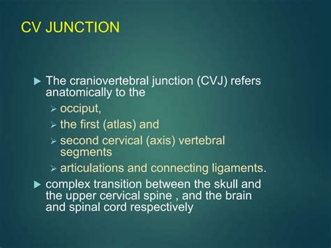 Craniovertebral Junction Anatomy Craniometry Anamolies And Radiology Dr Sumit Verma