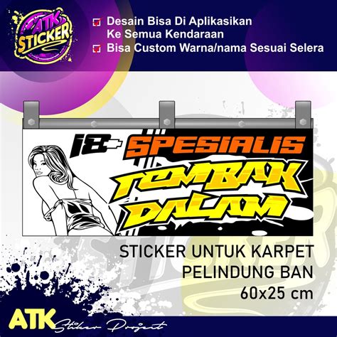 Jual Sticker Cuting Karpet Belakang Truk Stiker Kepet Karpet Belakang