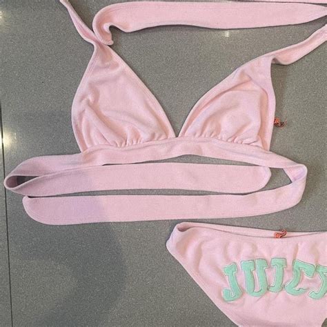 Juicy Couture Women S Green And Pink Bikinis And Tankini Sets Depop