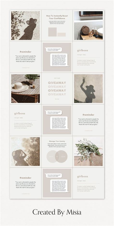 Instagram Puzzle Template For Canva Instagram Template Etsy Uk Banner